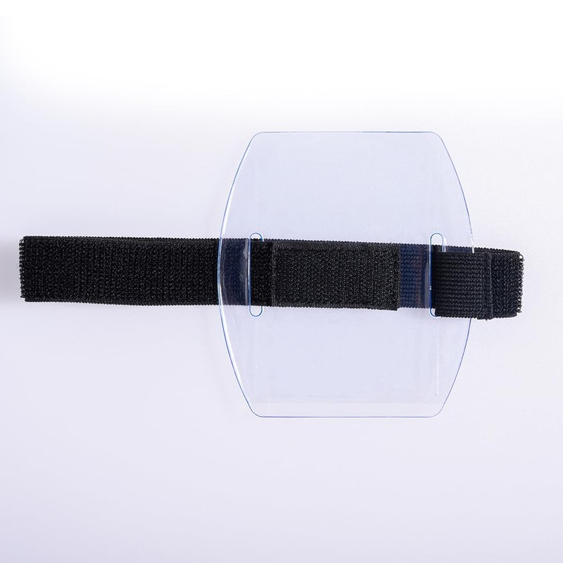 Aotunbey 10 Pcs Arm Badge Holder Armband ID Card Holder