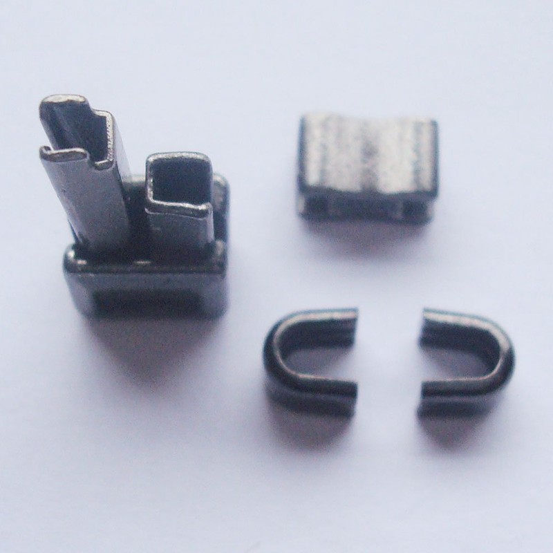 2 Sets Gun Metal #8 Metal Zipper Head Box Sliders