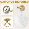 Juego de accesorios de baño de oro cepillado, juego de