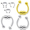 3 Stainless Steel Septum Fake Nose Magnetic Fake Nose Piercing