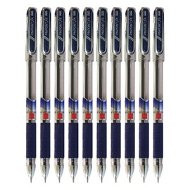 CELL My Gel Pens, BLUE, 0.5mm Fine Point, Pack of 10, Smooth Writing, Perfect School Office Home Use, ZOFAX Black Ball Pen