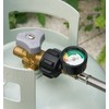 CALPOSE 6 Feet Propane Adapter Hose with Gauge, 1lb to