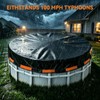 18 FT Round Pool Cover, Heavy Duty PE Waterproof Cover