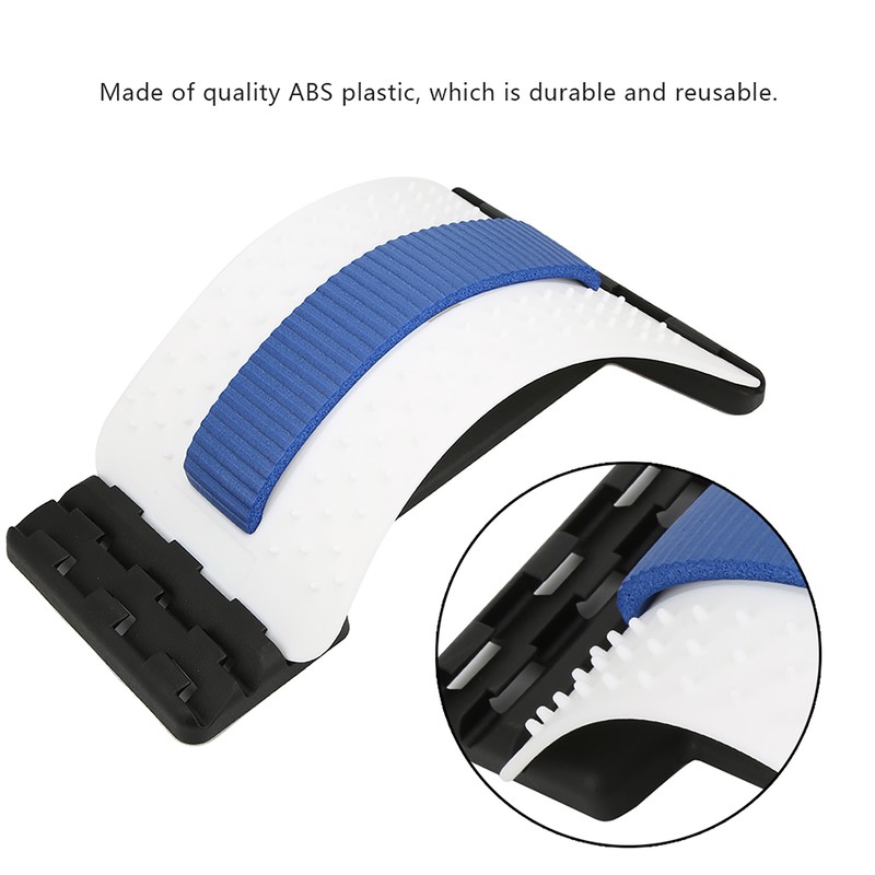 Spine Corrector Waist Lumbar Vertebra Stretching Traction Massager Relieve Support