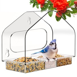 Window Bird Feeders for Viewing, Bird Feeder Birds House for Outdoor with Strong Suction Cups