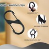 15 PCS Small Carabiner Clips, Carabiner Keyring Clip and S