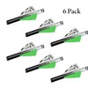 New Archery Products Quikfletch 2" Hellfire Fletching (6 Pack), Green