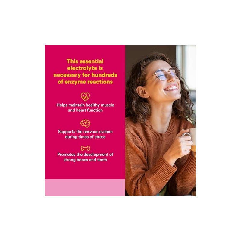 Natural Factors - Magnesium Citrate, Supports Muscle & Heart Function,