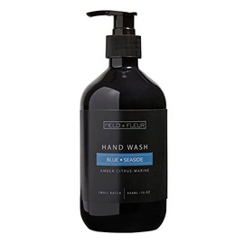Field + Fleur Hand Wash by Hillhouse Naturals - Aromatic and Nourishing Hand Soap, Infused with Natural Aromatherapy Essential Oils -15 oz. (Blue Seaside)