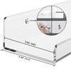 Cerpourt Cerpourt Acrylic Floating Wall Ledge Shelf, Clear Bathroom Storage