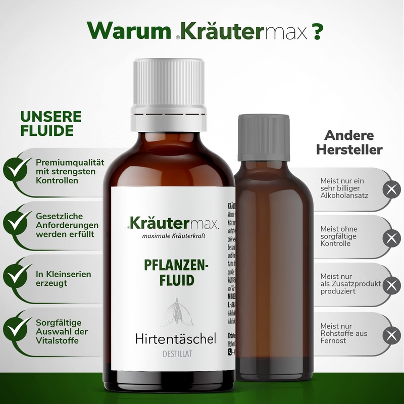 Kräutermax Shepherd Bag Drops | Shepherd Bag Plant Fluid as