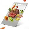 Titanium Cutting Boards for Kitchen - 100% Pure Double-Sided Food