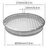 200mm Duct End Cap with Aluminium Mesh - Round Stainless