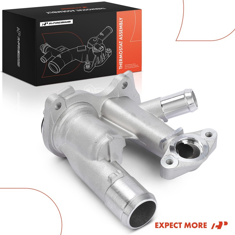 A-Premium Engine Coolant Thermostat Housing Assembly Compatible with Ford Fusion