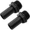 AERZETIX - C63625 Set of 2 Male Hose Connection Straight