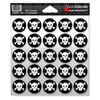 Award Decals Skull and Crossbone (White on Black)