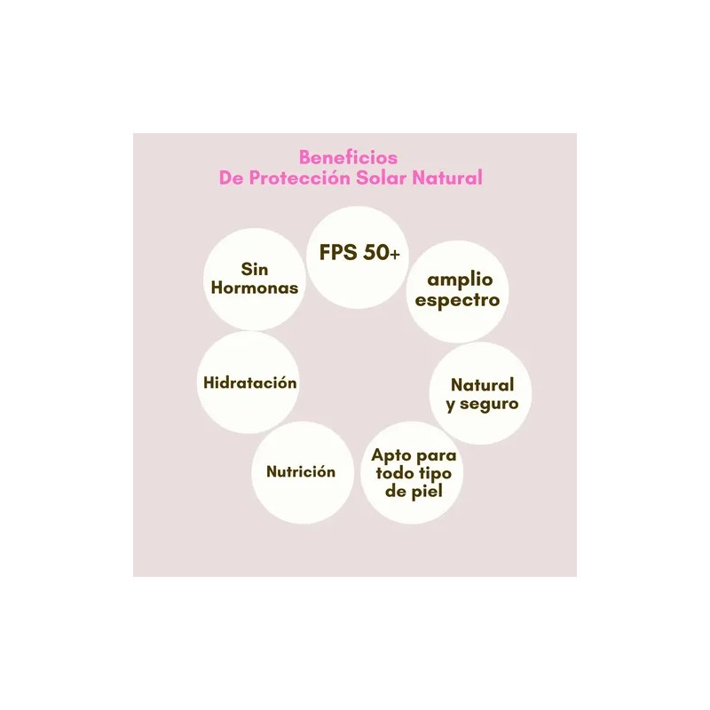 Protector Solar Natural FPS 50 Natural Sunscreen SPF 50 with