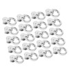 20Pcs D Ring Rivets 13x7mm 360 Degree Rotation Screw Stud