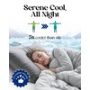 SLEEPHORIA Cooling Pillow Cases for Hot Sleepers, 2 Pack King