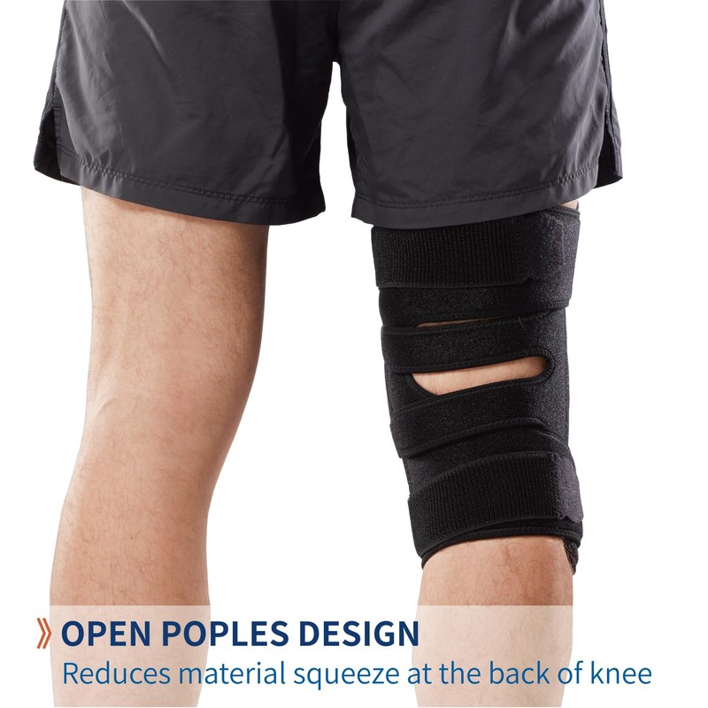 Comforband Adjustable Hinged Knee Brace, with Dual Side Polycentric Hinges