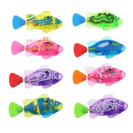 Escomdp Electric Fish Toys Electronic Animal Pets Baby & Toddler Bath Toy Bathtub, Fish Tank Kids Gift (8 Pack)
