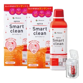 【医薬部外品】メニコン エピカ スマートクリーン 300ml×2本セット ソフトコンタクトレンズ用 付け置きタイプ かんたんケア コンタクトケア用品