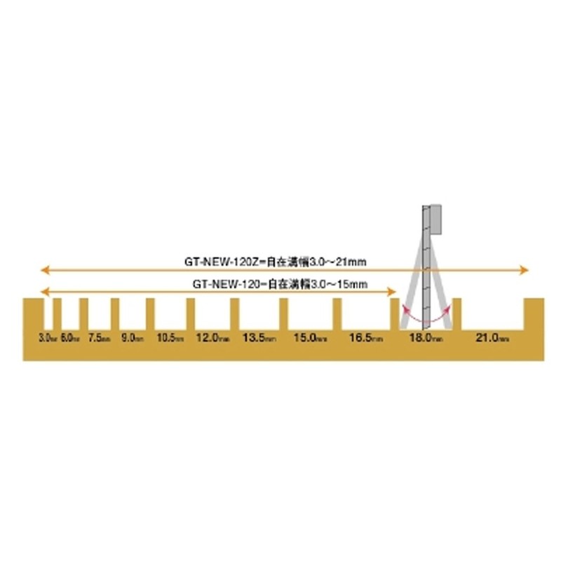 YAMASHIN GT-NEW-120Z Melitter (For Flexible Grooving) 120x30P