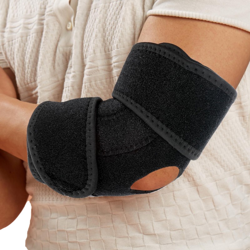 WY LIGHTING LEVEL Elbow Compression Sleeve with Removable Strap for