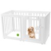 BUMUBI Clear Acrylic Dog Fence Pet Playpen Puppy Cat Small