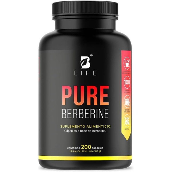 B Life Berberina HCL Pura 1000 mg | 200 Cápsulas
