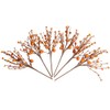 JINGHONG 6 Pack Fall Berry Stems 17" Tall Orange Pumpkin