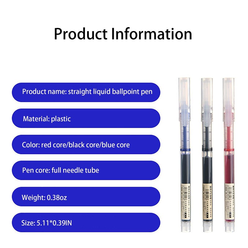 STATIONMATE Gel Pens, 0.5mm Ink Pens Smooth Writing Pens, Quick