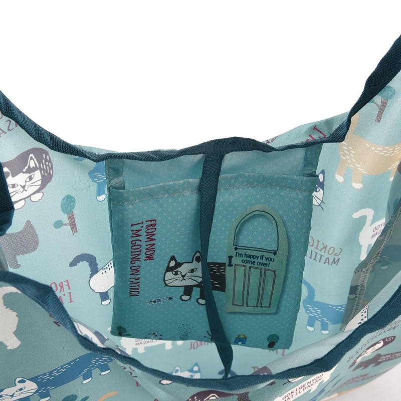 KUSUGURU Eco Bag with Carabiner, green