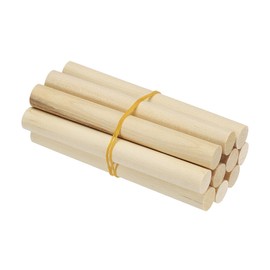 PATIKIL 1/2 x 4 Inch Wooden Dowel Rod 10 Pcs Wood Dowels for Craft, Natural Color