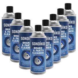 Sondiko Non-Chlorinated Brake Cleaner, Powerful Brake Cleaner Spray Can,Throttle Body Cleaner, Low VOC,14 oz(Pack of 8)