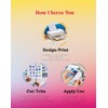 Uinkit Glossy Printable Vinyl Sticker Paper 11x17" Menu Size 200