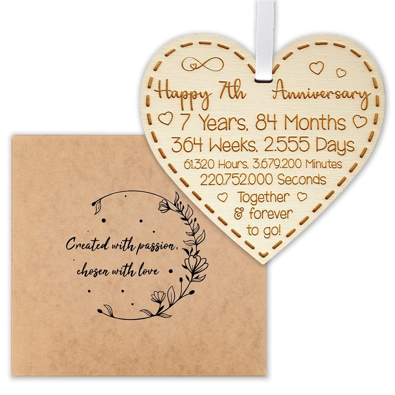 Happy 7th Anniversary Gift for Couples 7th Wedding Anniversary Gifts
