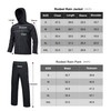 Rodeel Waterproof Fishing Rain Coat and Pant Suit for Men