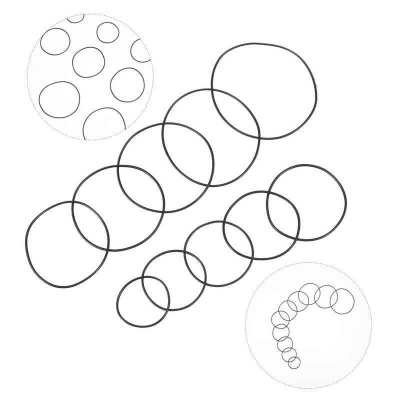 SAFIGLE 600pcs Watch Seal Rubber Gaskets for Waterproofing Thickness for