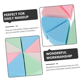 Minkissy 10 Sets Makeup Sponges Foundation Blender Sponges Puff Triangle Shape for Eyes Cheeks