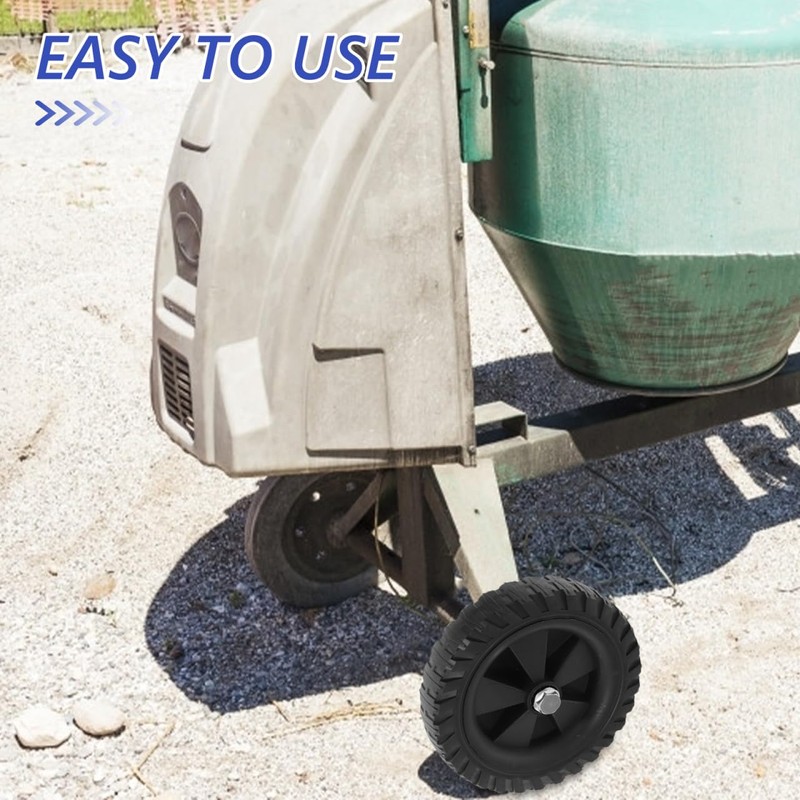 ARTIBETTER 6.2 Inch Rubber Air Compressor Replacement Wheels, Quiet Rolling