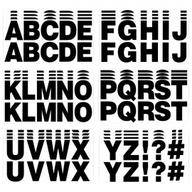 232 Pcs 24 Sheets Black Bulletin Board Letters,2.4 Inch Letter Stickers Self, Large Alphabet Stickers, ABC Letters for Classroom Wall Window Door Home Decor.(Black 24)