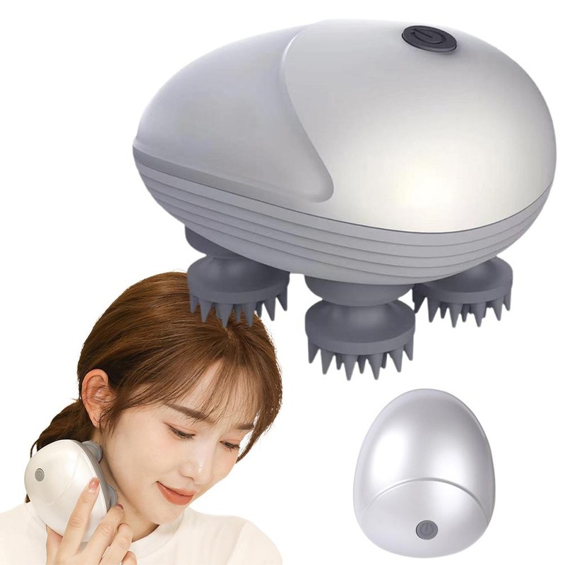 Waterproof Electric Scalp Massager Portable Head Massager Multiple Modes Handheld