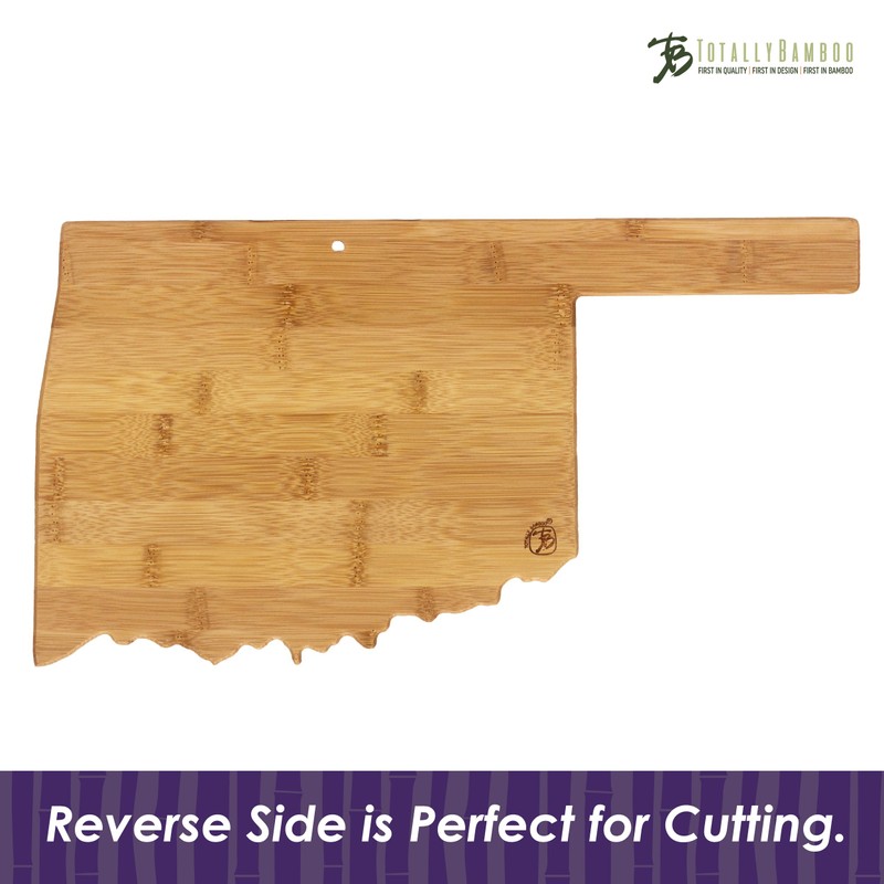 Totally Bamboo Oklahoma State Destination Bamboo Serving and Cutting Board