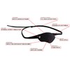 Eye Patch, Black, Concave, Air Vents, Adult Size, Kydex Body,