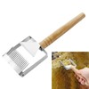 AIMALL Stainless Steel Honey Uncapping Fork with Wooden Handle Beekeeping