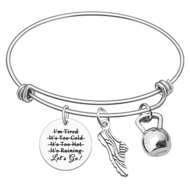 Mxrymvu Fitness Gift for Women Workout Gift for Women Jewelry Trainer Bodybuilding Gift Inspirational Present for Fitness Lover Friend Sister Retirement Christmas Birthday Present