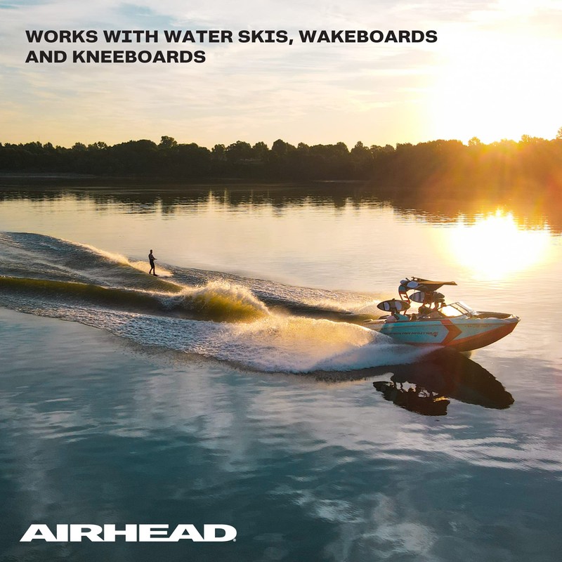 Kwik Tek 1-Section Water Ski Rope with 4-Inch Finger Guards,