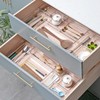 YHSKJCD 8 Pcs Clear Plastic Drawer Organiser Trays Desk Versatile