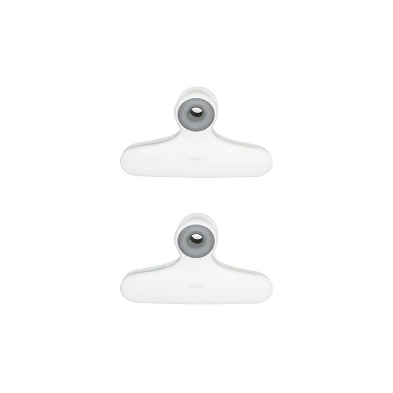 OXO 13173300 Juego Pinzas Plástico para Bolsas, 14 cm, 2
